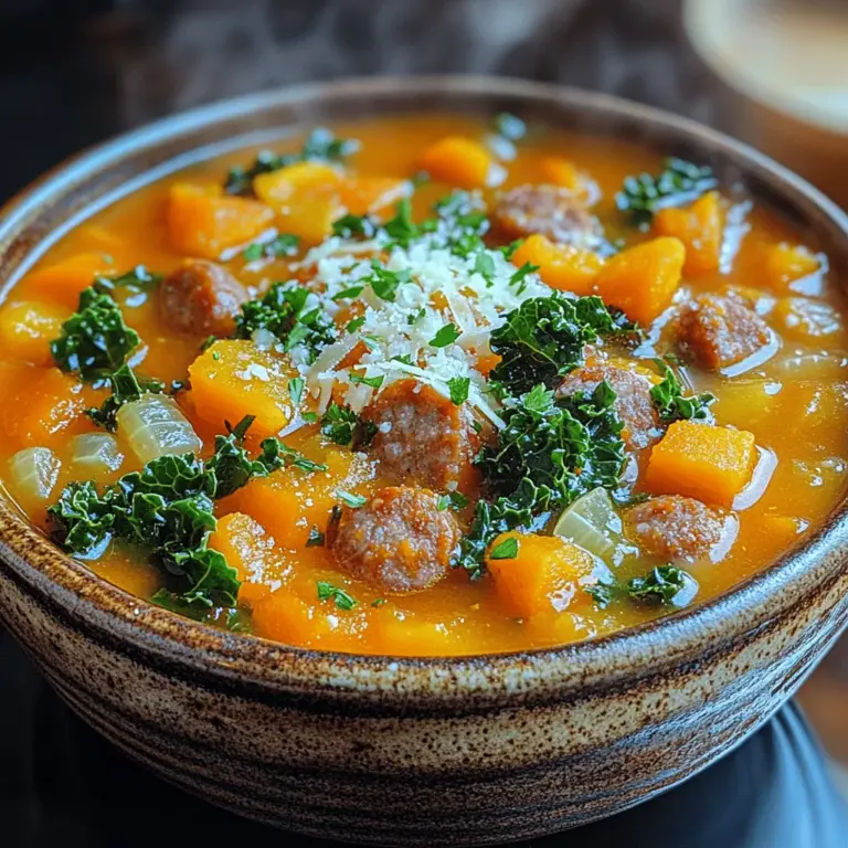 Eine gelungene Suppe beginnt immer mit frischen und hochwertigen Zutaten. Für die Butternut-Kürbis-Wurst-Suppe benötigen Sie die folgenden Hauptbestandteile: