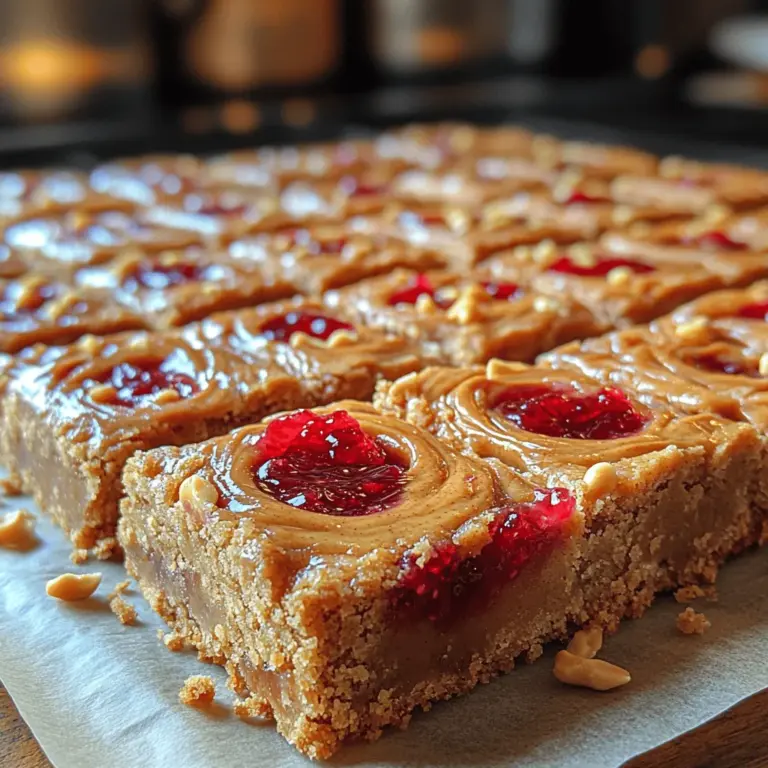 Erdnussbutter und Marmelade Glücksriegel benötigen eine Vielzahl von Zutaten, die zusammen ein unwiderstehliches Geschmackserlebnis bieten. Hier sind die Hauptbestandteile, die Sie benötigen: