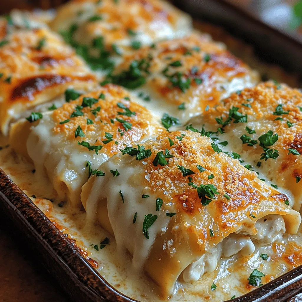 Haben Sie schon einmal von den köstlichen cremigen gebackenen Hähnchen Alfredo Lasagne-Röllchen gehört? Dieses Gericht vereint die Aromen der italienischen Küche mit der herzhaften Füllung von zartem Hähnchen und köstlichem Käse, was es zu einer perfekten Wahl für Familienessen oder besondere Anlässe macht. Die Kombination aus frisch gekochten Lasagne-Nudeln, einer reichhaltigen Alfredo-Sauce und einer Auswahl an aromatischen Zutaten macht diese Lasagne-Röllchen zu einem echten Gaumenschmaus. Sie sind nicht nur optisch ansprechend, sondern auch unglaublich lecker und sättigend.