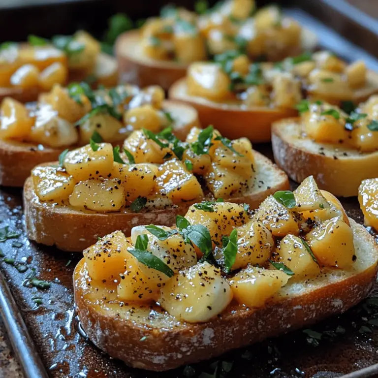 Um sicherzustellen, dass Ihre Sommer-Pfirsich-Bruschetta gelingt, ist es wichtig, die richtigen Zutaten auszuwählen. Hier ist eine detaillierte Liste der benötigten Zutaten, um dieses erfrischende Gericht zuzubereiten: