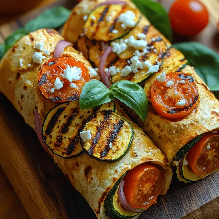 In der heutigen schnelllebigen Welt suchen viele von uns nach einfachen, gesunden und dennoch schmackhaften Rezepten, die sowohl sättigend als auch nahrhaft sind. Die gegrillten Zucchini-Hummus-Wraps sind die perfekte Lösung für ein schnelles Mittagessen oder ein leichtes Abendessen. Mit frischen Zutaten, die voller Aromen sind, sind diese Wraps nicht nur einfach zuzubereiten, sondern auch eine hervorragende Möglichkeit, mehr Gemüse in Ihre Ernährung zu integrieren. Ob als Teil eines gesunden Abendessens, als Snack für unterwegs oder sogar als leichter Beitrag zu einer Gartenparty – diese Wraps sind vielseitig und köstlich. In diesem Artikel erfahren Sie alles über die Zubereitung dieser köstlichen Wraps, einschließlich nützlicher Tipps und Variationen, um das beste Geschmackserlebnis zu garantieren.