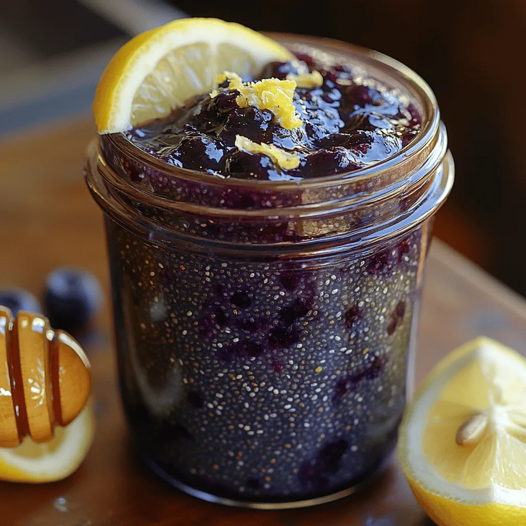 Die Zesty Blueberry Lemon Chia Jam ist eine erfrischende und gesunde Marmelade, die sich perfekt für das Frühstück oder als Snack eignet. Mit der Kombination aus süßen Heidelbeeren und spritzigem Zitronensaft bietet dieses Rezept nicht nur einen köstlichen Geschmack, sondern auch zahlreiche gesundheitliche Vorteile. Die Zubereitung ist einfach und schnell, sodass Sie in kürzester Zeit Ihre eigene Marmelade herstellen können, die frei von Konservierungsstoffen ist und keine künstlichen Aromen enthält.