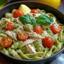 Die cremige Hähnchen-Avocado-Pasta ist ein wahres Highlight der modernen Küche und begeistert Pasta-Liebhaber in aller Welt. Dieses Rezept kombiniert die köstliche Cremigkeit von Avocados mit zartem Hähnchen und frischen Kräutern und schafft so ein Gericht, das nicht nur unglaublich lecker, sondern auch gesund ist. Pasta ist seit jeher ein beliebtes Grundnahrungsmittel, und die Vielseitigkeit dieser Speise ermöglicht es, sie nach Belieben zu variieren und anzupassen. Egal, ob du ein schnelles Abendessen für die Familie zubereiten oder Gäste beeindrucken möchtest – diese cremige Hähnchen-Avocado-Pasta ist die perfekte Wahl.