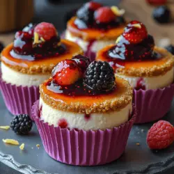 Um die perfekte Basis für unsere Mini-Käsekuchen zu kreieren, benötigen wir einige einfache, aber geschmackvolle Zutaten: