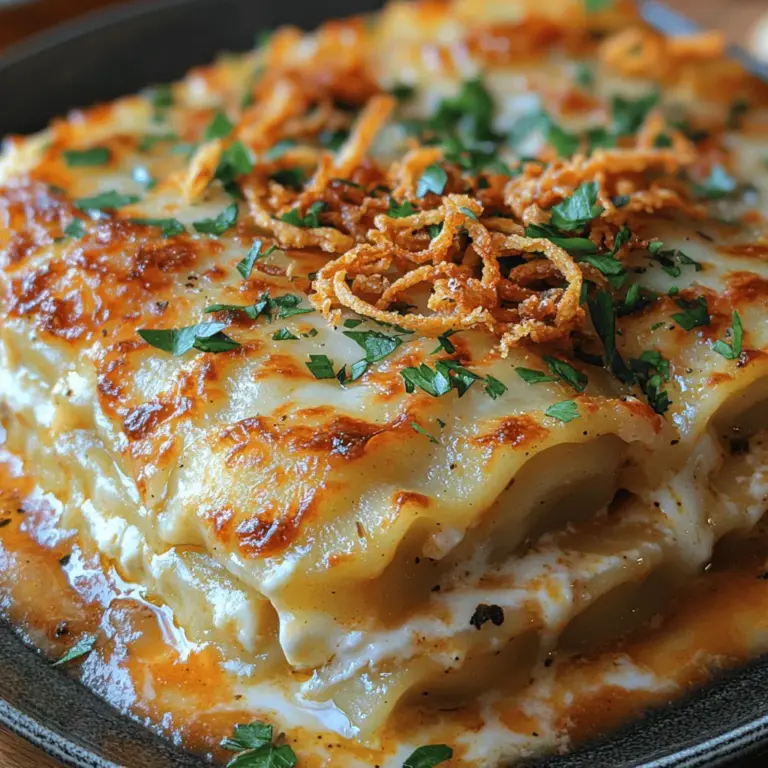 - Pierogi: - Die Grundlage der Lasagne sind die Pierogi. Sie können entweder frische oder gefrorene Pierogi verwenden, wobei die Variante mit Kartoffel- und Käsefüllung besonders gut geeignet ist. Diese Kombination sorgt für eine cremige und reichhaltige Schicht, die perfekt mit der Marinara-Sauce harmoniert.