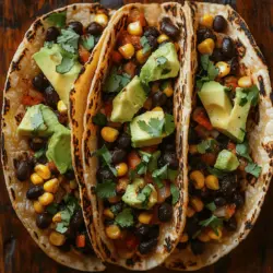 Um die perfekten würzigen Mais- und Schwarzbohnen-Tacos zuzubereiten, benötigen Sie eine Auswahl an frischen und gesunden Zutaten. Hier ist eine umfassende Liste der benötigten Zutaten zusammen mit ihren gesundheitlichen Vorteilen:
