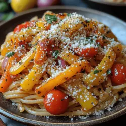 Für die Zubereitung der gerösteten Paprika Pasta-Mischung benötigen Sie folgende Hauptzutaten:
