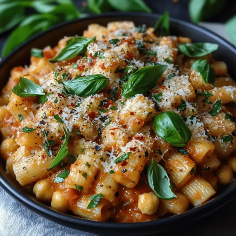 If you’re on the lookout for a delicious, healthy, and quick meal, look no further than Tomato Basil Chickpea Pasta. This vibrant dish combines the earthy flavor of chickpea pasta with the fresh, aromatic notes of basil and tomatoes, creating a satisfying meal that pleases both the palate and the body. Whether you are a health-conscious eater, a busy professional, or simply someone who enjoys a hearty pasta dish without the guilt, this recipe caters to all.