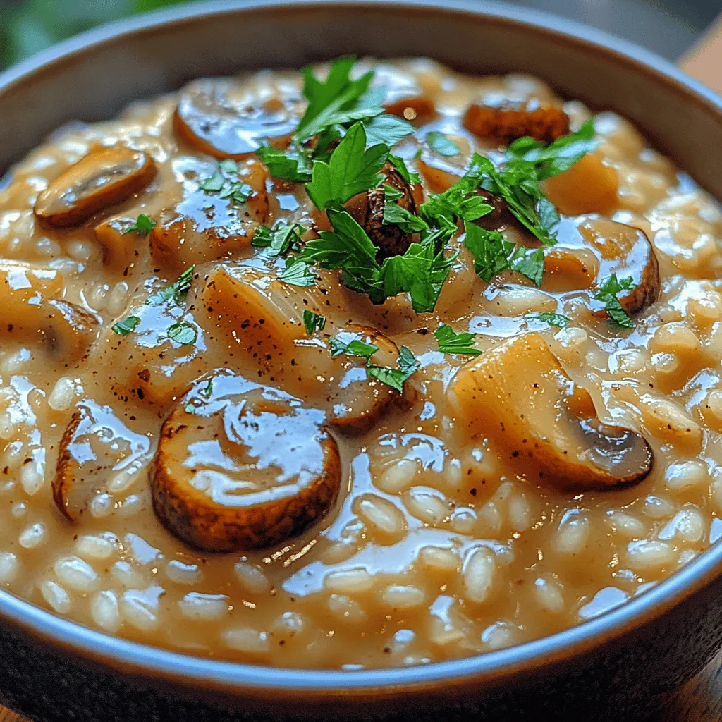 Um ein köstliches cremiges Trüffel-Pilz-Risotto zuzubereiten, benötigen Sie folgende Zutaten: