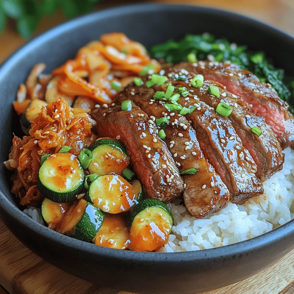 Die koreanische Küche hat in den letzten Jahren weltweit an Beliebtheit gewonnen. Sie ist bekannt für ihre Vielfalt, ihren Umami-Geschmack und die harmonische Kombination von süßen, salzigen und scharfen Aromen. Viele Gerichte sind nicht nur schmackhaft, sondern auch gesund, da sie reich an frischen Zutaten und Gemüse sind. Die Korean BBQ Steak Reisbowl ist ein perfektes Beispiel dafür, wie die koreanische Küche Traditionen mit modernen Kochtechniken verbindet, um ein Gericht zu kreieren, das sowohl herzhaft als auch nahrhaft ist.