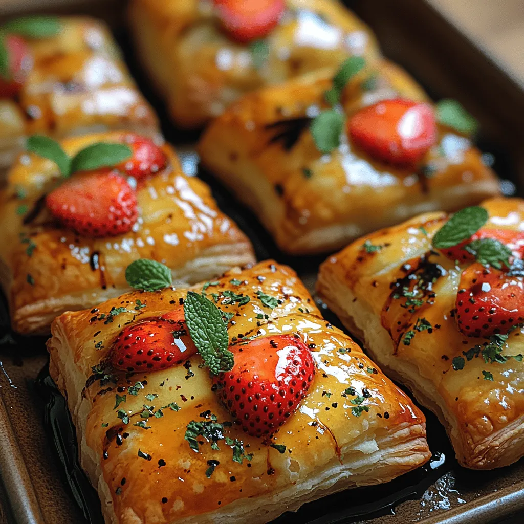 Die Kombination aus süßen Erdbeeren und cremigem Brie-Käse in einem knusprigen Blätterteig ist nicht nur ein Fest für den Gaumen, sondern auch ein echter Hingucker. Diese Erdbeer-Brie-Puffbissen sind perfekt für Festlichkeiten, als Snack oder als Appetizer bei einem gemütlichen Abendessen. Die Balance zwischen der Süße der Erdbeeren und dem herzhaften Geschmack des Brie-Käses macht diese Häppchen zu einer unvergesslichen Geschmackserfahrung.