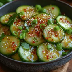 Die Hauptzutat unseres Salats sind Gurken. Für dieses Rezept empfehlen wir, englische Gurken zu verwenden. Sie sind länger, haben eine dünnere Haut und weniger Kerne als herkömmliche Salatgurken. Dies macht sie ideal für Salate, da sie eine knackige Textur beibehalten und die Bitterkeit der Schale minimieren.
