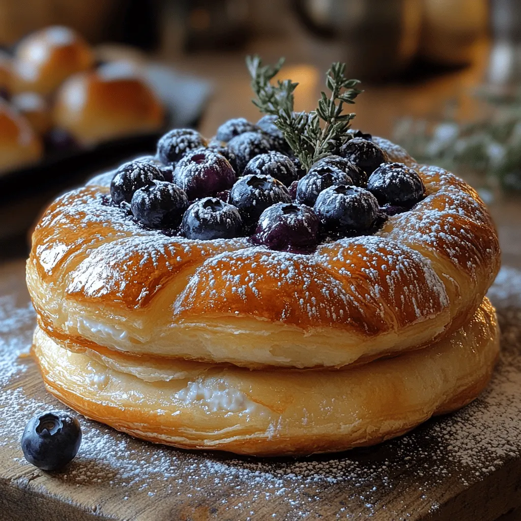 Die Zutatenliste für das Blaubeer Glücks-Cream Cheese Dänisch ist einfach, aber die Kombination aus frischen und hochwertigen Zutaten sorgt für den besten Geschmack. Jede Komponente spielt eine entscheidende Rolle im Endprodukt, daher ist es wichtig, sie sorgfältig auszuwählen.