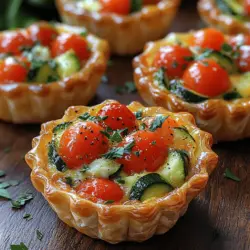 Um diese köstlichen Mini Sommer-Gemüse-Quiches zuzubereiten, benötigen Sie eine Vielzahl an frischen Zutaten. Hier stellen wir Ihnen die Hauptzutaten vor, die nicht nur den Geschmack der Quiches bestimmen, sondern auch für ihre Nährstoffdichte verantwortlich sind: