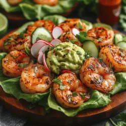 Die Auswahl der Zutaten ist entscheidend für den Geschmack und die Nährstoffdichte der Scharfen Garnelen-Avocado-Lettuce-Wraps. Hier sind die Hauptbestandteile und ihre gesundheitlichen Vorteile: