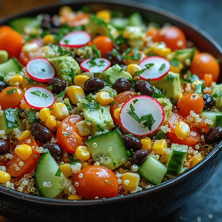 Quinoa ist ein wahres Superfood, das voller Proteine, Ballaststoffe und essentieller Aminosäuren steckt. Anders als viele andere Getreidesorten ist Quinoa glutenfrei und bietet eine hervorragende Basis für unsere Power-Bowls. Es ist reich an Magnesium, Eisen und B-Vitaminen und unterstützt somit die allgemeine Gesundheit. Darüber hinaus hat Quinoa einen milden, nussigen Geschmack, der hervorragend mit den frischen Zutaten der Bowl harmoniert.