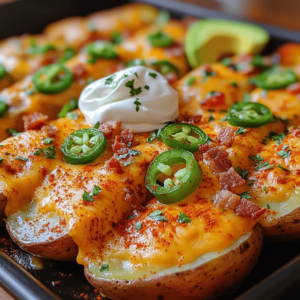 Um die besten gefüllten Ofenkartoffel-Nachos zuzubereiten, benötigen Sie folgende Zutaten: