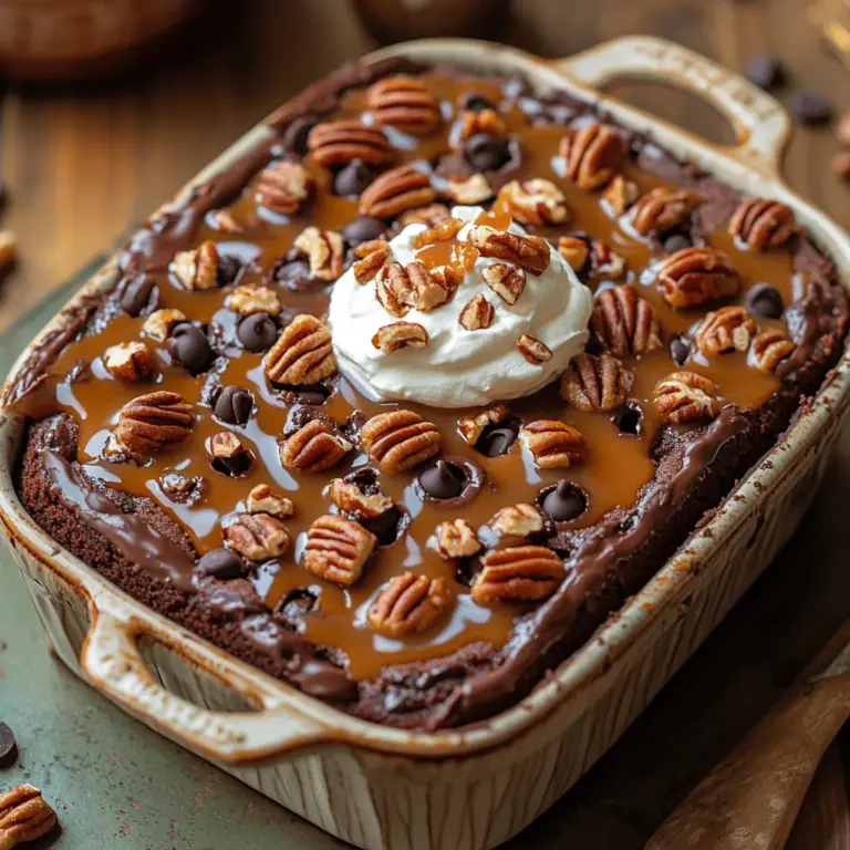 Bevor wir mit der Zubereitung beginnen, werfen wir einen Blick auf die Zutaten, die für unseren gooey Karamell Turtle Poke Cake benötigt werden. Jede Zutat hat ihre eigene Rolle und trägt zum Gesamtgeschmack und der Textur des Kuchens bei.