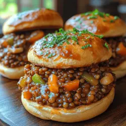 Willkommen zu unserem Rezept für Rauchige Linsen Sloppy Joes, einem köstlichen und herzhaften Gericht, das nicht nur Vegetarier und Veganer begeistert. Dieses Rezept ist eine kreative und gesunde Abwandlung des klassischen Sloppy Joe, der traditionell mit Hackfleisch zubereitet wird. Die Basis unseres Gerichts sind Linsen, die reich an Proteinen und Ballaststoffen sind. Sie bieten eine perfekte, fleischähnliche Textur und nehmen die Aromen der Gewürze und Saucen wunderbar auf.