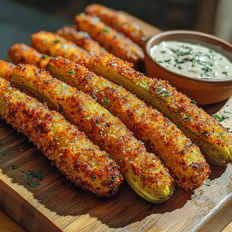 Willkommen in der Welt der knusprigen Snacks! Heute präsentiere ich Ihnen ein besonders schmackhaftes und einfaches Rezept für knusprige Air-Fryer Gurkenspieße. Diese köstlichen Spieße sind nicht nur ein Hit auf jeder Grillparty, sondern auch eine gesunde und schmackhafte Snack-Option für zwischendurch. Die Kombination aus frischen Dillgurken, einer knusprigen Panade und dem aromatischen Geschmack von Gewürzen macht dieses Gericht zu einem absoluten Muss in Ihrer Rezeptesammlung.