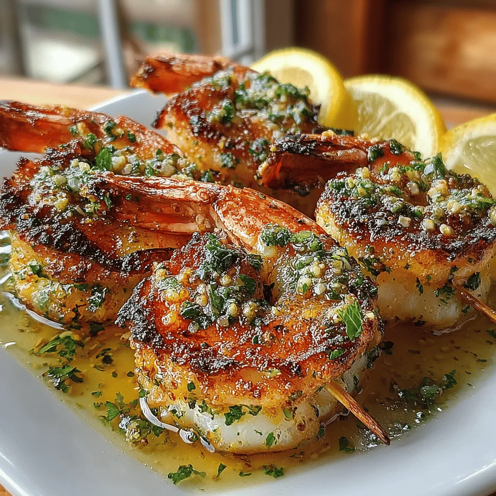 Wenn es um Grillgerichte geht, sind Knoblauchbutter Gegrillte Garnelen ein absolutes Highlight, das sowohl geschmacklich als auch optisch überzeugt. Dieses Rezept kombiniert die zarte Textur der Garnelen mit einer aromatischen Marinade aus Knoblauch und Butter, die jeden Biss zu einem Geschmackserlebnis macht. Ideal für Grillabende im Sommer oder als schmackhafte Vorspeise, erfreuen sich diese Garnelen großer Beliebtheit bei Feinschmeckern und Grillfans.