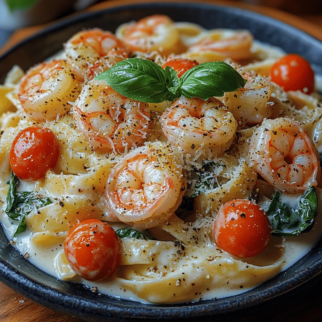 Tauchen Sie ein in die köstliche Welt der italienischen Küche mit unserem Rezept für cremige tuscanische Garnelen-Nudeln. Dieses Gericht bringt nicht nur die Aromen der Toskana auf Ihren Teller, sondern vereint auch frische Zutaten und eine cremige Sauce, die selbst die anspruchsvollsten Gaumen begeistert. Die Kombination aus saftigen Garnelen, frischem Spinat und sonnengereiften Cherrytomaten macht diese Pasta zu einem absoluten Highlight.