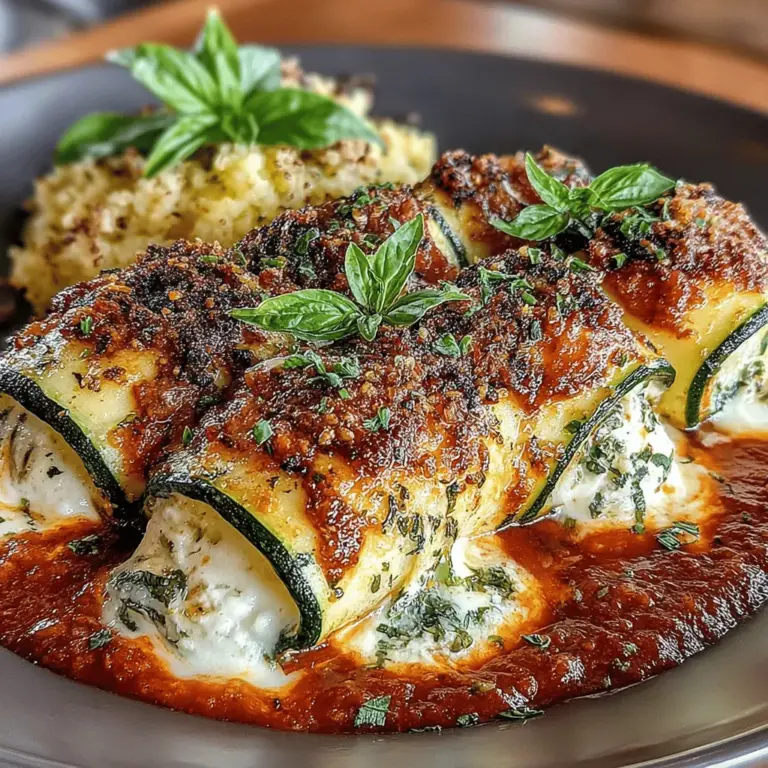 Zucchini Lasagna Rolls sind nicht nur eine köstliche, sondern auch eine gesunde Alternative zu herkömmlicher Lasagne. Diese kreative Variante vereint die Aromen von frisch gebackenem Käse, würziger Marinara-Sauce und zarten Zucchini, die in Rollen gefüllt sind, um ein unvergessliches Geschmackserlebnis zu bieten. Zucchini ist ein vielseitiges Gemüse, das in der italienischen Küche häufig verwendet wird. Es hat einen milden Geschmack und eine angenehme Textur, die es ideal für ein solches Gericht macht.