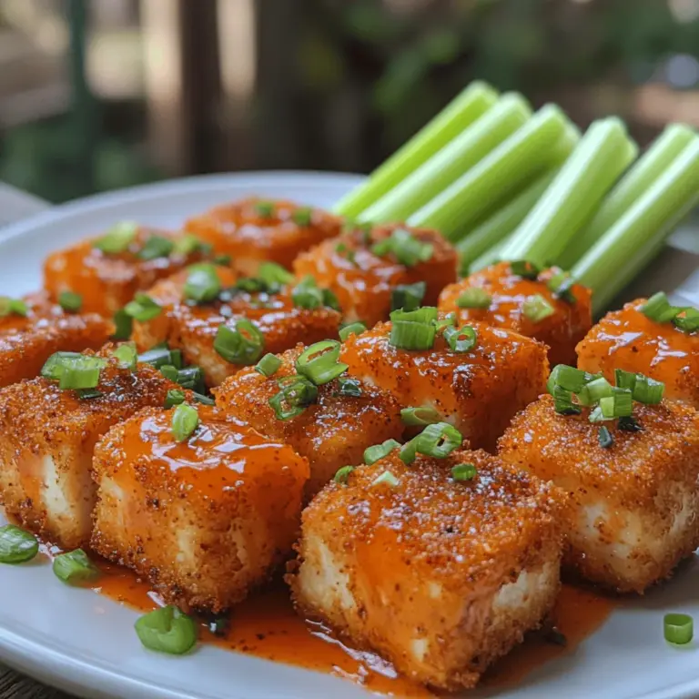 Die feurigen Buffalo-Tofu-Häppchen sind nicht nur ein köstlicher Snack, sondern auch eine hervorragende pflanzliche Alternative zu den klassischen Buffalo Wings. Ursprünglich in Buffalo, New York, erfunden, erfreuen sich die scharfen Hähnchenflügel großer Beliebtheit in der amerikanischen Küche. Mit dem Aufkommen pflanzlicher Ernährung und dem Wunsch nach gesünderen Snacks, hat sich das Rezept für Buffalo Wings weiterentwickelt und bietet jetzt auch eine vegane Variante, die ebenso befriedigend ist und den gleichen intensiven Geschmack bietet.