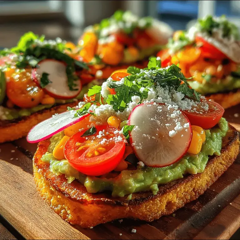 Die cremigen Süßkartoffel- und Avocado-Tostadas sind nicht nur ein Fest für die Augen, sondern auch ein kulinarisches Highlight, das mit seiner Kombination aus Aromen und Texturen begeistert. Dieses Rezept vereint die Süße von Mais, die Cremigkeit der Avocado und die Frische von Limette in einem einfachen, aber eleganten Gericht. Ideal für ein schnelles Mittagessen, ein leichtes Abendessen oder als schmackhafte Vorspeise bei einer geselligen Runde, diese Tostadas sind perfekt für jeden Anlass.