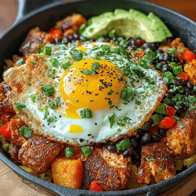 In der Welt der herzhaften Gerichte hat das Südwestliche Hähnchen- und Süßkartoffel-Hash seinen festen Platz eingenommen. Dieses Rezept vereint die Aromen und Zutaten der südwestlichen Küche und bietet eine köstliche Kombination aus zarten Hähnchenstücken, süßlichen Süßkartoffeln und einer Vielzahl von Gewürzen. Es ist nicht nur lecker, sondern auch nahrhaft und einfach zuzubereiten – perfekt für ein schnelles Abendessen oder ein gemütliches Frühstück am Wochenende.
