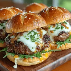 Burger sind nicht nur ein beliebtes Fast-Food-Gericht, sondern auch eine hervorragende Möglichkeit, Kreativität in der Küche auszuleben. Besonders beliebt sind die gefüllten Varianten, die mit köstlichen Zutaten wie karamellisierten Zwiebeln und geschmolzenem Schweizer Käse eine besondere Note erhalten. In diesem Rezept für karamellisierte Zwiebel und Schweizer Käse gefüllte Burger kombinieren wir zartes Rinderhackfleisch mit süßen, goldbraun gebratenen Zwiebeln und würzigem Käse. Diese Kombination sorgt für einen besonders saftigen und geschmackvollen Burger, der sowohl bei Familienessen als auch bei Grillpartys ein Hit ist.
