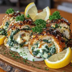 Willkommen zu einem Rezept, das nicht nur den Gaumen erfreut, sondern auch einfach zuzubereiten ist: Cremige Zitronen-Butter-Hühnchen-Röllchen. Dieses Gericht kombiniert zartes Hähnchenfleisch mit einer herzhaften Füllung aus Frischkäse, Parmesan und frischen Kräutern, die durch den frischen Zitronensaft und die Zitronenschale eine erfrischende Note erhält. Ideal für ein Familienessen oder ein elegantes Dinner mit Freunden, ist dieses Rezept vielseitig und bietet eine ausgewogene Mischung aus Geschmack und Nährstoffen.
