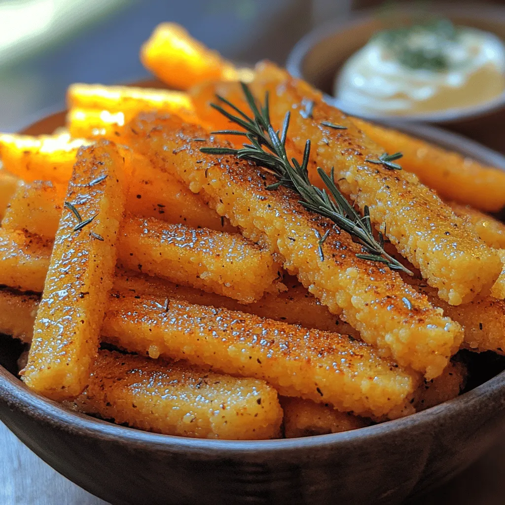 Wenn Sie nach einer köstlichen und gleichzeitig unkomplizierten Beilage suchen, sind die goldenen knusprigen Polenta-Pommes genau das Richtige für Sie. Dieses Gericht verbindet die herzhaften Aromen von Polenta mit einer knackigen Textur, die beim Frittieren entsteht. Polenta, die aus Maisgrieß hergestellt wird, ist nicht nur vielseitig, sondern auch in der italienischen Küche tief verwurzelt. Diese Pommes sind perfekt für ein entspanntes Abendessen, als Snack zum Filmabend oder als raffinierte Beilage zu Ihrem Lieblingsgericht.