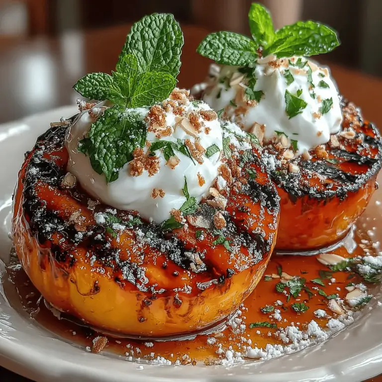 Um die besten gegrillten Pfirsiche mit Honig und Joghurt zuzubereiten, benötigen Sie einige grundlegende Zutaten. Hier sind die Hauptakteure und ihre Bedeutung: