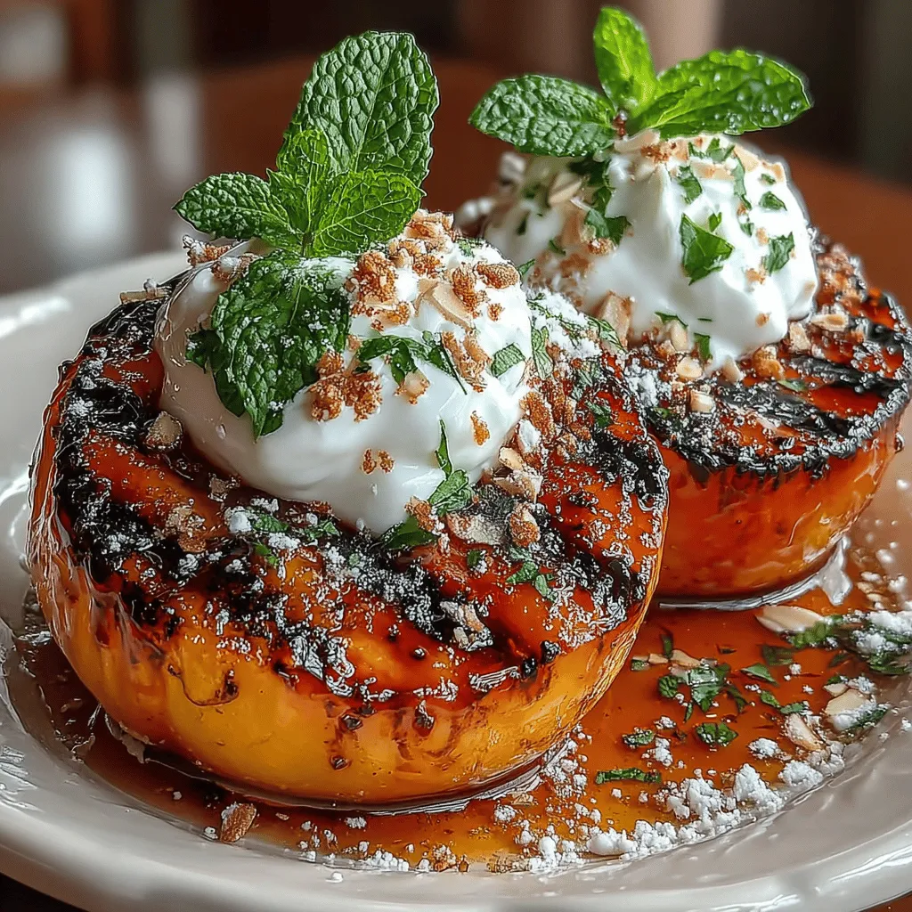 Um die besten gegrillten Pfirsiche mit Honig und Joghurt zuzubereiten, benötigen Sie einige grundlegende Zutaten. Hier sind die Hauptakteure und ihre Bedeutung: