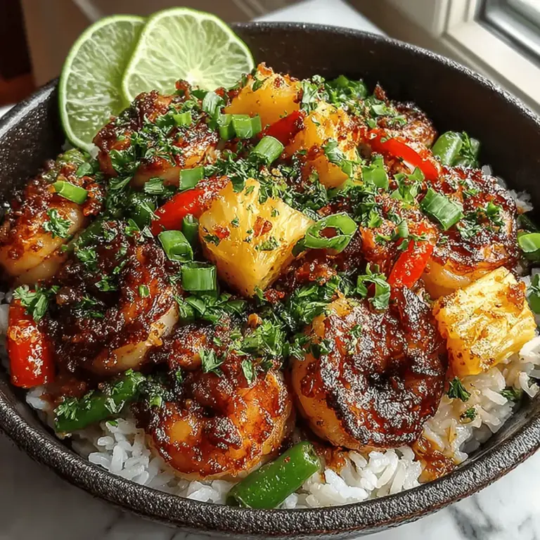Die Sommermonate laden dazu ein, frische und leichte Gerichte zu genießen, die nicht nur lecker, sondern auch nahrhaft sind. Die Tropische Garnelen- und Ananas-Reisbowl ist genau das richtige Gericht für heiße Tage, an denen man sich nach etwas Erfrischendem sehnt. Diese farbenfrohe Bowl kombiniert zarte Garnelen mit saftiger Ananas und knackigem Gemüse, alles auf einem Bett aus duftendem Jasminreis. Sie ist nicht nur ein Augenschmaus, sondern auch eine wahre Geschmacksexplosion!