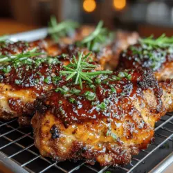 Hühnchenschenkel sind eine hervorragende Wahl für eine schmackhafte Mahlzeit, da sie saftig und geschmackvoll sind. In diesem Rezept werden sie mit einer köstlichen Marinade aus Ahornsirup, Dijon-Senf und weiteren aromatischen Zutaten überzogen, die den Hühnchenschenkeln eine besondere Note verleihen. Der Ahornsirup sorgt für eine angenehme Süße, während der Dijon-Senf eine würzige Schärfe hinzufügt, die das Gericht perfekt ausbalanciert.
