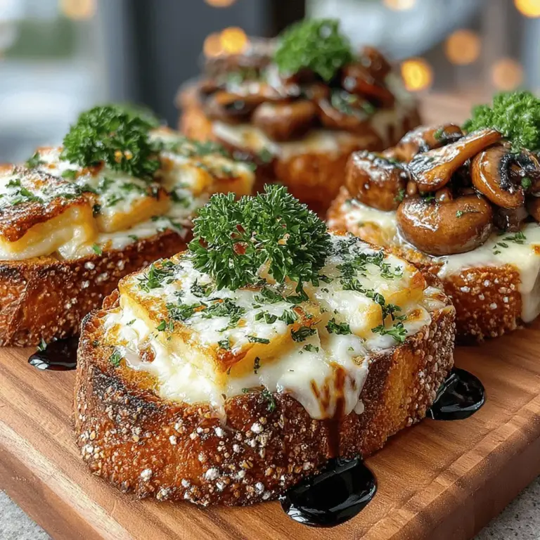 Wenn es um schnelle und köstliche Gerichte geht, die sich perfekt für ein gemütliches Abendessen oder als herzhaften Snack eignen, dann ist die herzhafte Pilz- und Brie-Toast-Schmelze ein absolutes Muss. Dieses Gericht vereint die erdigen Aromen von frischen Pilzen mit dem cremigen, schmelzenden Brie-Käse auf einer knusprigen Brotbasis. Ursprünglich aus der französischen Küche inspiriert, hat es sich zu einem beliebten Klassiker entwickelt, der in vielen Haushalten zu finden ist.