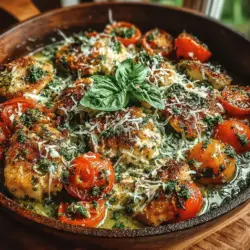 Das Frisches & Zesty Pesto-Hähnchen mit Tomatenpfanne ist ein Gericht, das nicht nur schnell zubereitet ist, sondern auch voller Aromen und frischer Zutaten steckt. Dieses Rezept kombiniert saftige Hähnchenbrust mit dem intensiven Geschmack von frischem Basilikum-Pesto und süßen Kirschtomaten. In der modernen Küche erfreut sich Pesto zunehmend großer Beliebtheit, nicht nur als Pasta-Sauce, sondern auch als vielseitige Zutat in verschiedenen Gerichten. Ursprünglich aus der italienischen Region Ligurien stammend, hat Pesto sich weltweit verbreitet und wird in vielen Variationen angeboten.