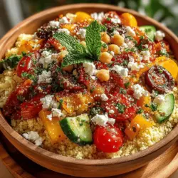 Die mediterrane Küche ist bekannt für ihre leichten, gesunden und geschmackvollen Gerichte, die oft frische Zutaten und aromatische Kräuter verwenden. Einer der besten Vertreter dieser kulinarischen Tradition ist der Couscous-Salat, der nicht nur einfach zuzubereiten ist, sondern auch ideal für heiße Sommertage oder als Beilage zu Grillgerichten. In diesem Artikel stellen wir Ihnen ein detailliertes Rezept für einen erfrischenden gekühlten mediterranen Couscous-Salat vor, der mit einer Vielzahl von frischem Gemüse, Kichererbsen und einem köstlichen Dressing zubereitet wird.