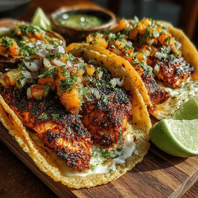 Die Pfirsich-Salsa-Grillhähnchen-Tacos sind nicht nur ein Fest für den Gaumen, sondern auch eine wunderbare Möglichkeit, den Sommer zu feiern. Diese Tacos sind eine harmonische Kombination aus saftigem, gegrilltem Hähnchen und einer erfrischenden, fruchtigen Salsa, die jedem Bissen eine süße Note verleiht. Die Verwendung von frischen Zutaten und aromatischen Gewürzen macht dieses Gericht zu einem perfekten Highlight bei Grillpartys und Familientreffen. Wenn Sie auf der Suche nach einem Rezept sind, das sowohl leicht zuzubereiten ist als auch großartig schmeckt, sind diese Tacos genau das Richtige für Sie.