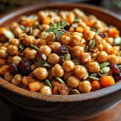 In unserer hektischen Welt sind gesunde Snacks für zwischendurch unverzichtbar. Der Kichererbsen-Crunch-Mix ist eine köstliche, nahrhafte und einfach zuzubereitende Mischung, die Ihnen Energie liefert und gleichzeitig Ihren Gaumen verwöhnt. Diese gesunde Snack-Option vereint die knusprige Textur von gerösteten Kichererbsen mit der Süße von getrockneten Früchten und dem Crunch von Nüssen. Ob für das Büro, beim Sport oder auf Reisen – dieser Snack ist der ideale Begleiter.