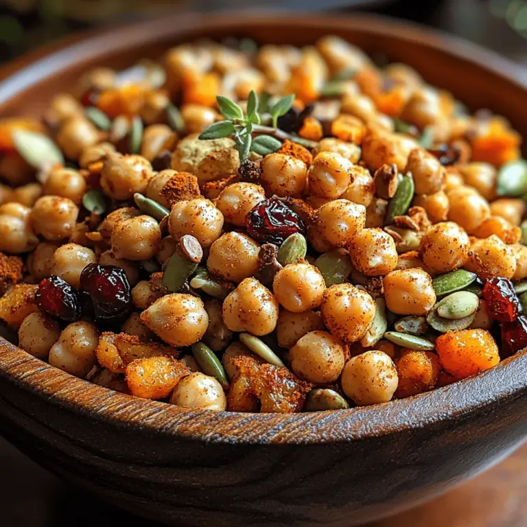 In unserer hektischen Welt sind gesunde Snacks für zwischendurch unverzichtbar. Der Kichererbsen-Crunch-Mix ist eine köstliche, nahrhafte und einfach zuzubereitende Mischung, die Ihnen Energie liefert und gleichzeitig Ihren Gaumen verwöhnt. Diese gesunde Snack-Option vereint die knusprige Textur von gerösteten Kichererbsen mit der Süße von getrockneten Früchten und dem Crunch von Nüssen. Ob für das Büro, beim Sport oder auf Reisen – dieser Snack ist der ideale Begleiter.