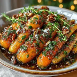 Wenn Sie auf der Suche nach einer köstlichen, gesunden Beilage sind, die Ihre Gäste beeindrucken wird, sind die süß-salzigen ahorn-glasierten Karotten genau das Richtige für Sie. Dieses Rezept kombiniert die natürliche Süße von Ahornsirup mit der herzhaften Note von Gewürzen und frischen Kräutern, um eine harmonische Geschmackserfahrung zu schaffen. Karotten sind nicht nur ein vielseitiges Gemüse, sondern auch reich an Vitaminen und Antioxidantien, die zu einer gesunden Ernährung beitragen.