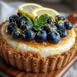 Willkommen zu einem erfrischenden Dessert, das die perfekte Balance zwischen süß und sauer bietet: die Zesty Blueberry Lemon Dream Icebox Pie. Diese köstliche Torte ist ideal für warme Tage, wenn man einen leichten und erfrischenden Nachtisch genießen möchte. Mit einer cremigen Füllung aus frischem Zitronensaft und Heidelbeeren, eingebettet in eine knusprige Graham-Cracker-Kruste, ist diese Torte nicht nur ein Genuss für den Gaumen, sondern auch ein wahrer Augenschmaus.