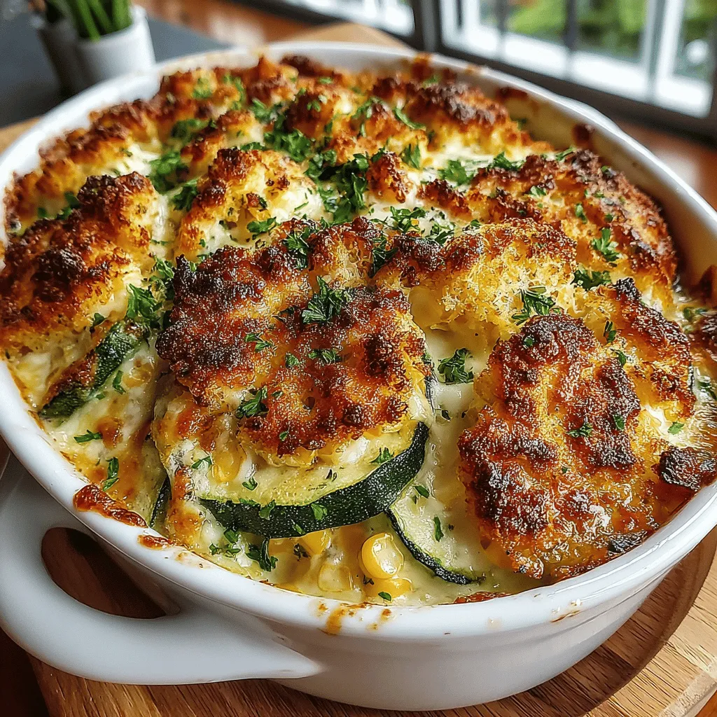 Willkommen zu unserem Rezept für einen cremigen Zucchini- und Süßmaisauflauf, der nicht nur lecker, sondern auch einfach zuzubereiten ist. Dieses Gericht ist eine wunderbare Möglichkeit, die köstlichen Aromen des Gemüses zu genießen und gleichzeitig eine Vielzahl von Nährstoffen zu erhalten. Der Auflauf ist perfekt als Beilage zu einem Hauptgericht oder kann auch als vegetarisches Hauptgericht serviert werden. In diesem Artikel erfahren Sie nicht nur, wie Sie diesen Auflauf zubereiten, sondern auch die Hintergründe zu den verwendeten Zutaten und einige nützliche Tipps, um das Beste aus Ihrem Gericht herauszuholen.