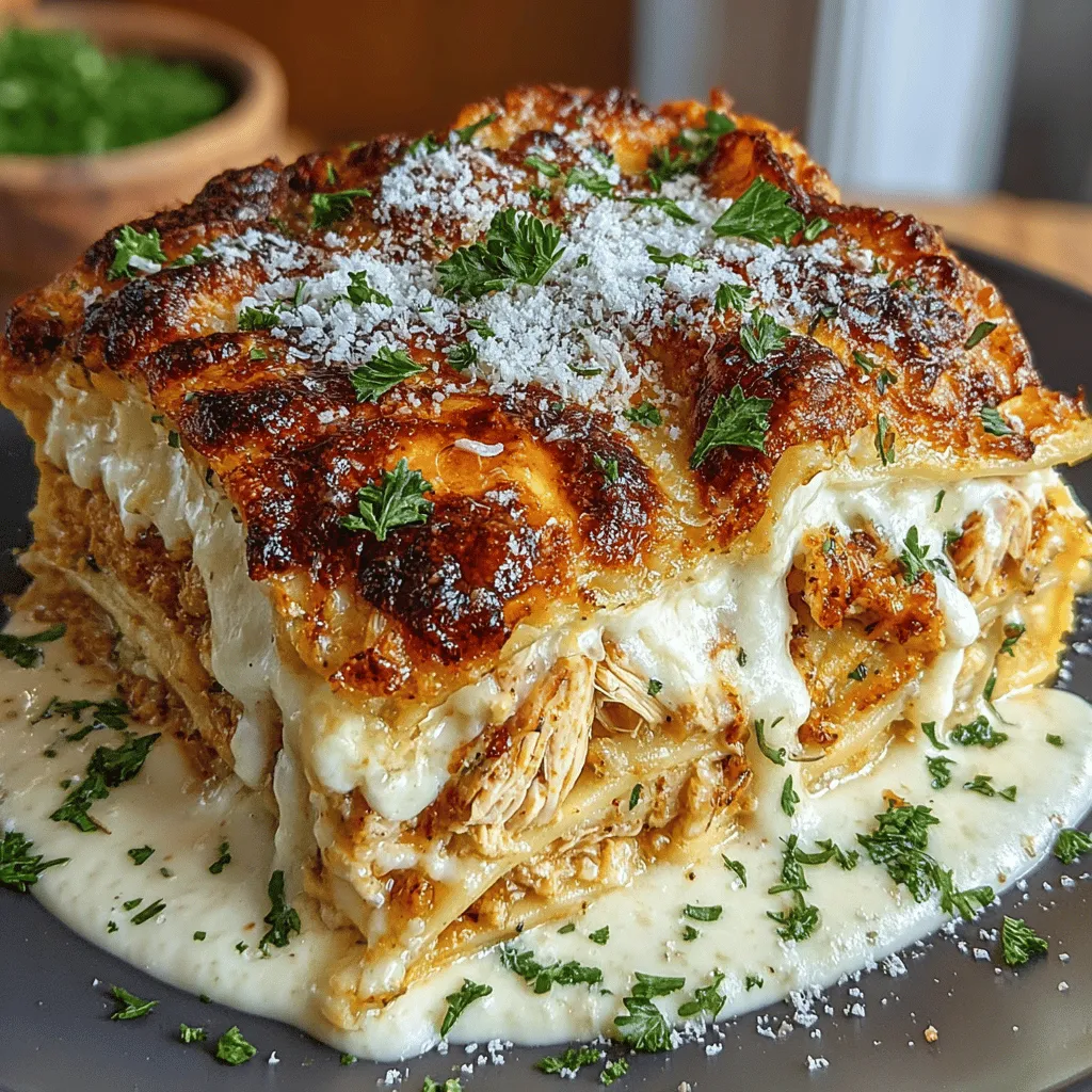 In einer Welt, die oft von hektischen Zeitplänen und Instantgerichten geprägt ist, bleibt die Liebe zu hausgemachten Mahlzeiten ungebrochen. Die cremige Slow Cooker Hähnchen Alfredo Lasagne ist nicht nur ein köstliches Gericht, sondern auch eine Hommage an die Tradition des Kochens, das Zeit und Hingabe erfordert. Diese Lasagne kombiniert die zarten Aromen von Hähnchen und einer reichhaltigen Alfredo-Sauce, um ein comforting und sättigendes Essen zu kreieren. Perfekt für Familienessen oder gesellige Zusammenkünfte, bietet dieses Rezept eine einfache Möglichkeit, einen Klassiker zu genießen, ohne stundenlang in der Küche stehen zu müssen.