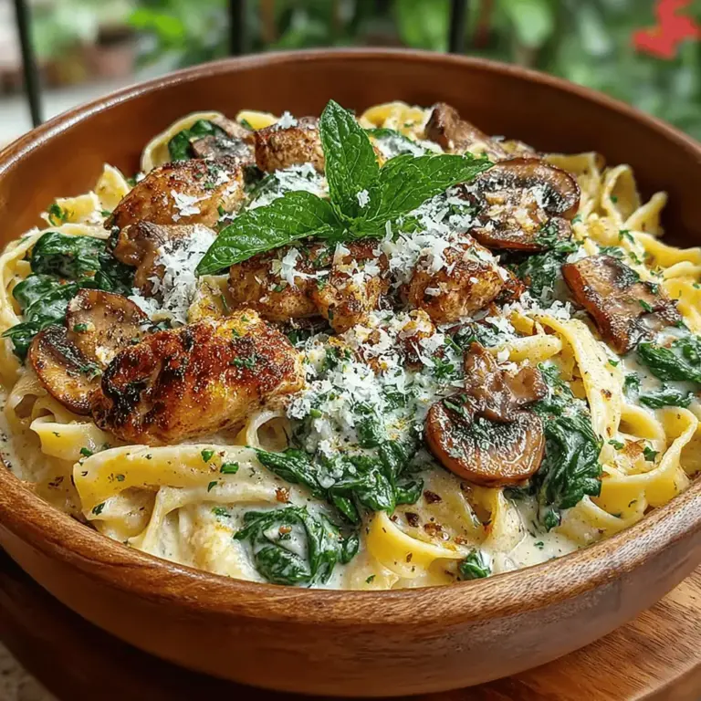 Wenn Sie auf der Suche nach einem köstlichen und herzhaften Pasta-Gericht sind, das sowohl Ihre Geschmacksknospen erfreut als auch schnell zubereitet ist, dann ist die cremige Balsamico Pilz-Hühnchen Pasta genau das Richtige für Sie. Dieses Rezept kombiniert zartes Hähnchenfleisch, aromatische Champignons und eine reichhaltige cremige Balsamico-Soße, die perfekt zu al dente gekochter Fettuccine passt. Die Kombination aus saftigem Hähnchen und erdigen Pilzen sorgt für ein Geschmackerlebnis, das sowohl einfach als auch raffiniert ist.