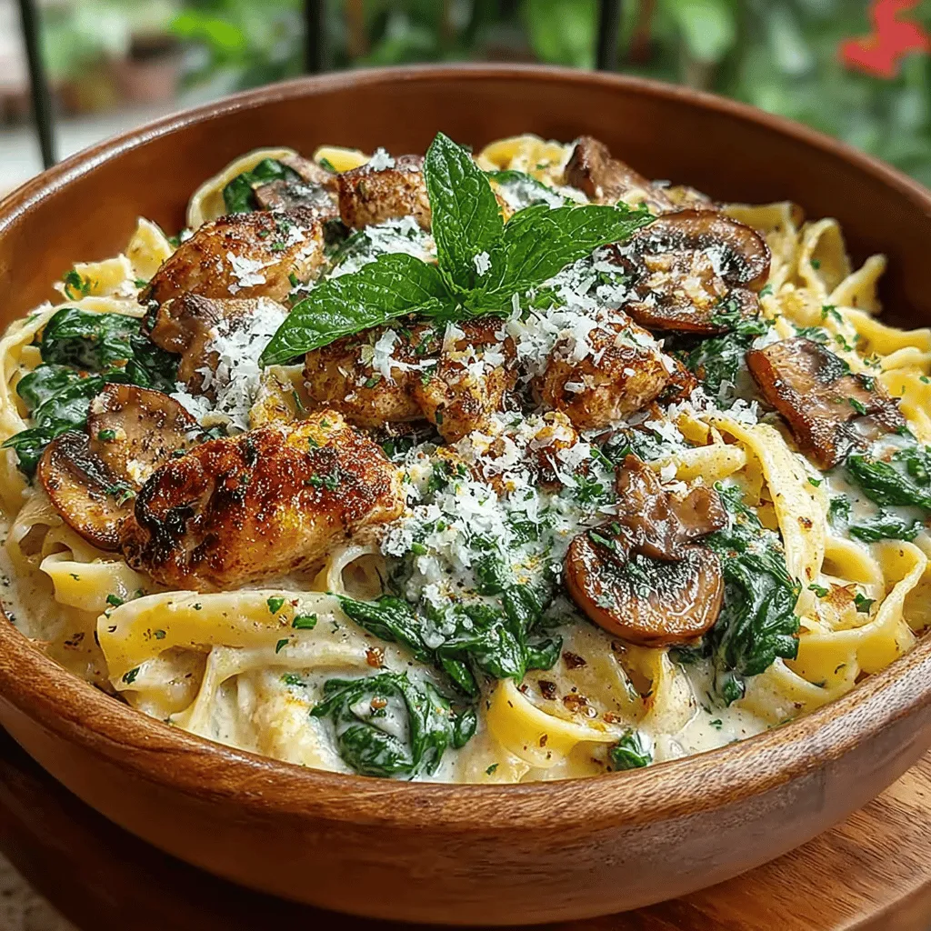 Wenn Sie auf der Suche nach einem köstlichen und herzhaften Pasta-Gericht sind, das sowohl Ihre Geschmacksknospen erfreut als auch schnell zubereitet ist, dann ist die cremige Balsamico Pilz-Hühnchen Pasta genau das Richtige für Sie. Dieses Rezept kombiniert zartes Hähnchenfleisch, aromatische Champignons und eine reichhaltige cremige Balsamico-Soße, die perfekt zu al dente gekochter Fettuccine passt. Die Kombination aus saftigem Hähnchen und erdigen Pilzen sorgt für ein Geschmackerlebnis, das sowohl einfach als auch raffiniert ist.