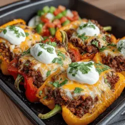 In der Welt der schnellen und gesunden Snacks haben sich krosse Taco-Gefüllte Mini-Paprika aus der Heißluftfritteuse zu einem absoluten Favoriten entwickelt. Diese kleinen, bunten Paprikas sind nicht nur optisch ein Highlight auf jedem Tisch, sondern auch ein wahres Geschmackserlebnis. Gefüllt mit herzhaftem Rinder- oder Putenhackfleisch, schwarzen Bohnen, Mais und einer köstlichen Taco-Gewürzmischung, sind diese Mini-Paprika perfekt für jede Gelegenheit – sei es als Fingerfood auf einer Party, als leichter Snack oder als Teil eines gemütlichen Abendessens.